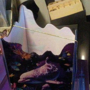 Blues/Plums Coral World Candle Holder